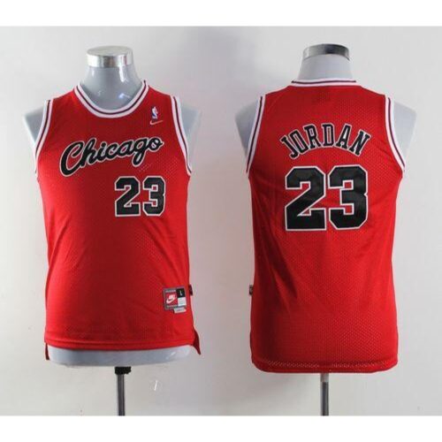 6864457788084_1 Bulls #23 Michael Jordan Red Throwback Stitched Youth NBA Jersey