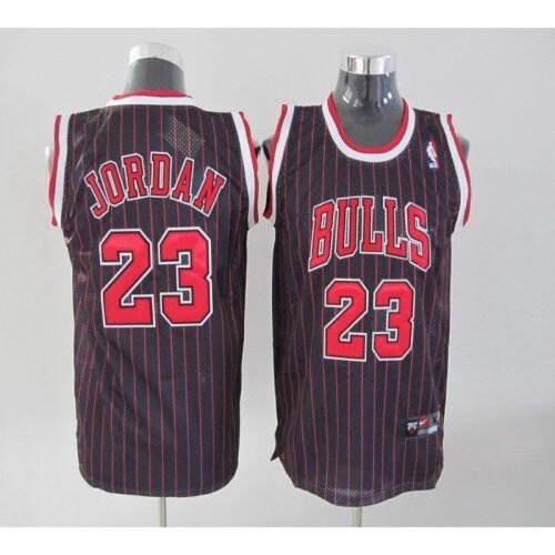 6864457fbf758_1 Bulls #23 Michael Jordan Stitched Black Red Strip Youth NBA Jersey