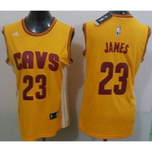 686445a89d8c4_1 Cavaliers #23 LeBron James Gold Women's Alternate Stitched NBA Jersey