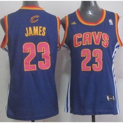 686445b0e8f0e_1 Cavaliers #23 LeBron James Light Blue Women's Fashion Stitched NBA Jersey