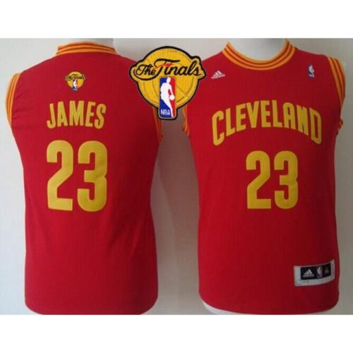 686445ef500dd_1 Revolution 30 Cavaliers #23 LeBron James Red The Finals Patch Stitched Youth NBA Jersey