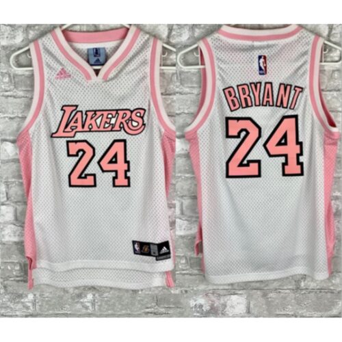6864461b29bc8_1 Toddlers Los Angeles Lakers #24 Kobe Bryant Pink Stitched Basketball Jersey