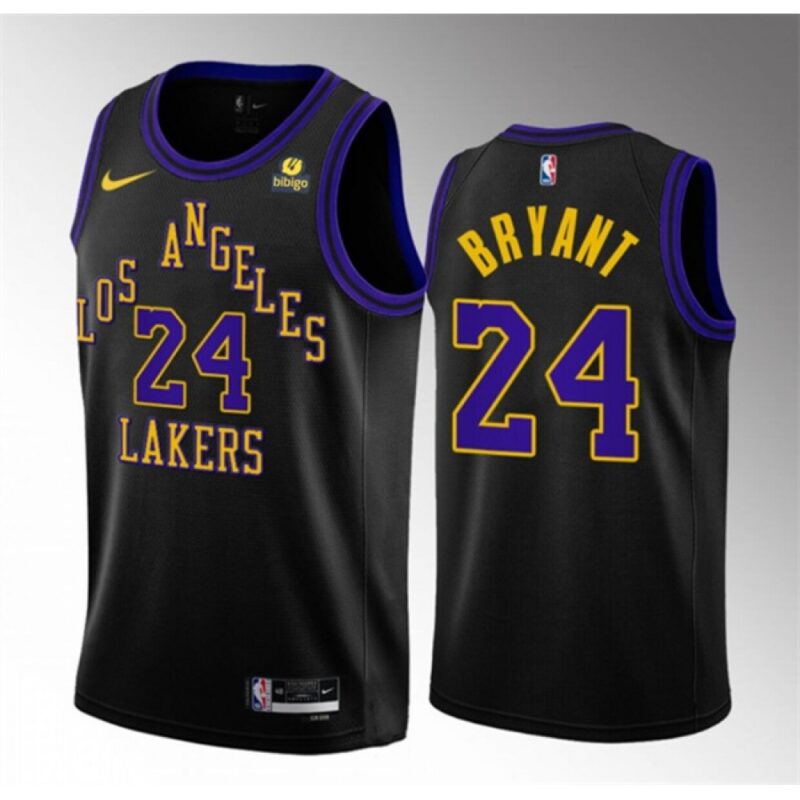 6864462523d6f_1 Men's Los Angeles Lakers #24 Kobe Bryant Black 2023-24 City Edition Stitched Basketball Jersey