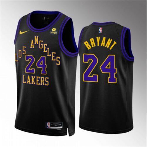 68644628d9150_1 Men's Los Angeles Lakers #24 Kobe Bryant Black 2023/24 City Edition Stitched Basketball Jersey