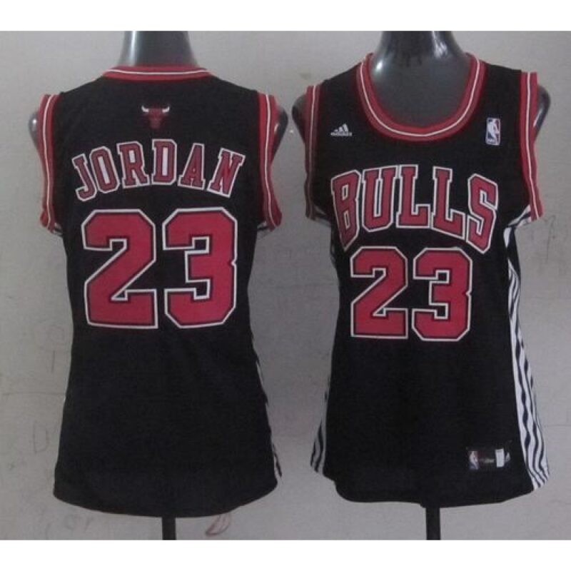 686446afed981_1 Bulls #23 Michael Jordan Black Women's Fashion Stitched NBA Jersey