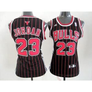 686446b2c06fb_1 Bulls #23 Michael Jordan Black Women's Alternate Stitched NBA Jersey