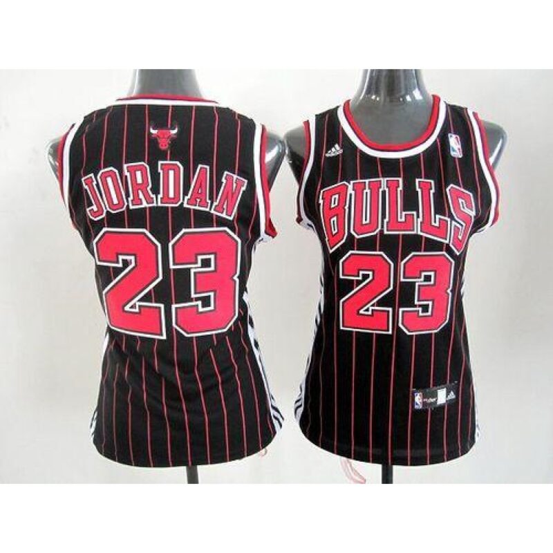 686446b2c06fb_1 Bulls #23 Michael Jordan Black Women's Alternate Stitched NBA Jersey