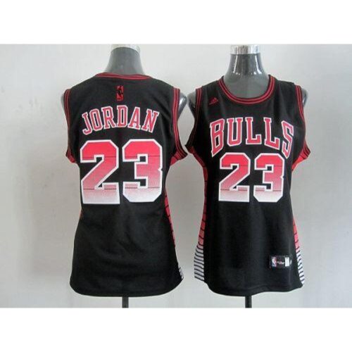686446b81bec3_1 Bulls #23 Michael Jordan Black Women's Vibe Stitched NBA Jersey