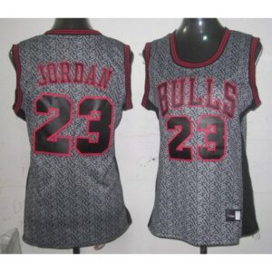 686446bd4b5b5_1 Bulls #23 Michael Jordan Grey Women's Static Fashion Stitched NBA Jersey