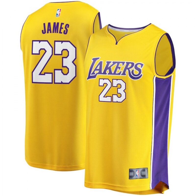 6864474aa55f1_1 Men's Los Angeles Lakers #23 LeBron James Yellow Stitched NBA Jersey