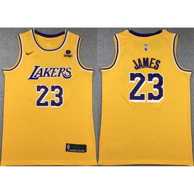6864474e1904f_1 Men's Los Angeles Lakers #23 LeBron James Yellow Stitched Basketball Jersey