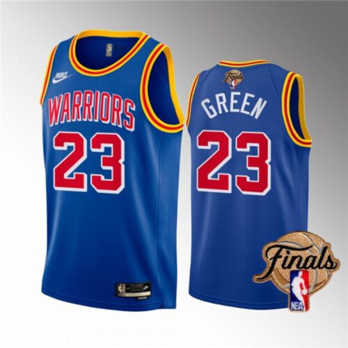 68644766b184e_1 Men's Golden State Warriors #23 Draymond Green 2022 Royal NBA Finals Stitched Jersey