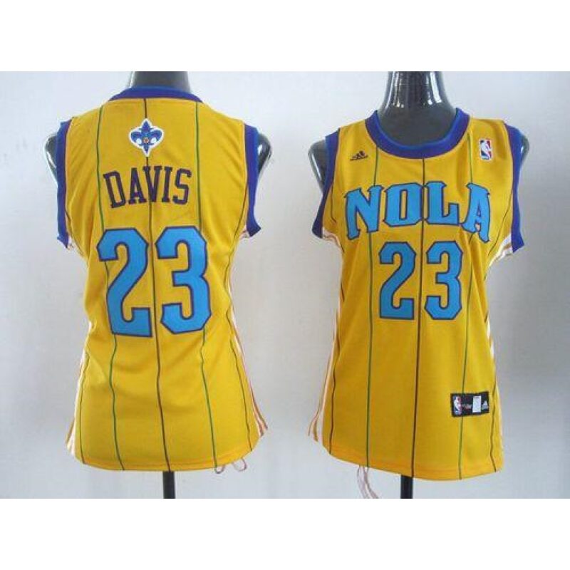68644796207b4_1 Hornets #23 Anthony Davis Yellow Women's Alternate Stitched NBA Jersey