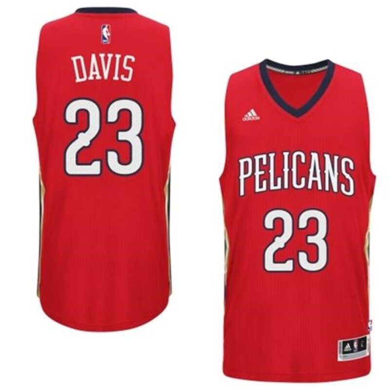686447b240b66_1 Pelicans #23 Anthony Davis Red Alternate Stitched NBA Jersey