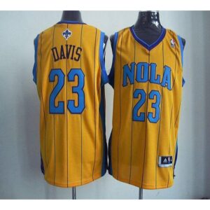 686447c3aac44_1 Revolution 30 Hornets #23 Anthony Davis Yellow Stitched NBA Jersey