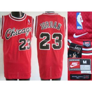 686447ee54e9b_1 Bulls #23 Michael Jordan Stitched Red Crabbed Typeface NBA Jersey