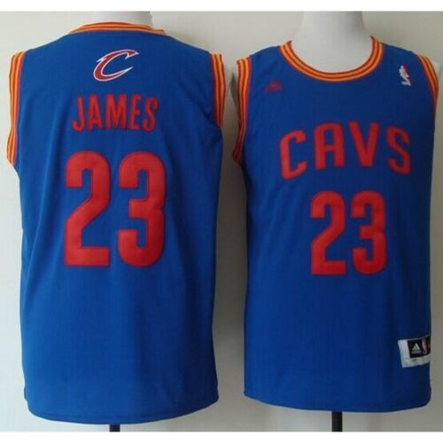686448036fd9d_1 Revolution 30 Cavaliers #23 LeBron James Light Blue Stitched NBA Jersey