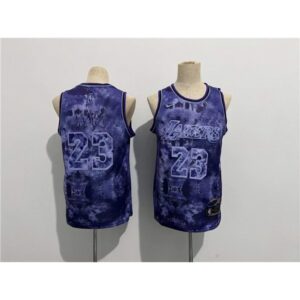 6864488c49504_1 Men's Los Angeles Lakers #23 LeBron James Purple Stitched Basketball Jersey