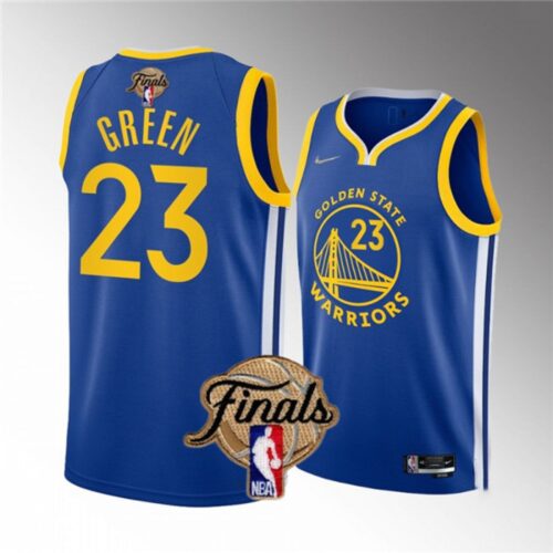 686448b2db814_1 Men's Golden State Warriors #23 Draymond Green 2022 Blue NBA Finals Stitched Jersey
