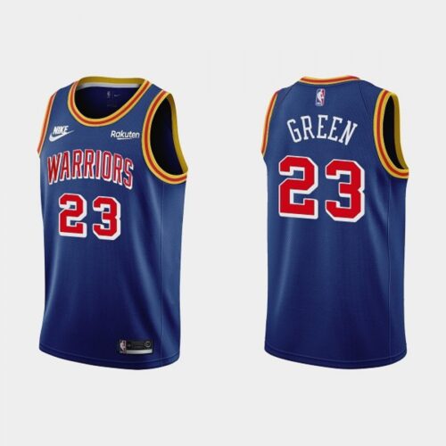 686448b6450cd_1 Men's Golden State Warriors #23 Draymond Green Blue Stitched Basketball Jersey