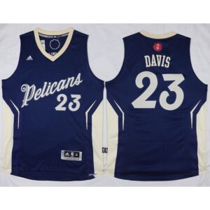 686448d6865cf_1 Pelicans #23 Anthony Davis Navy 2015-2016 Christmas Day Stitched NBA Jersey