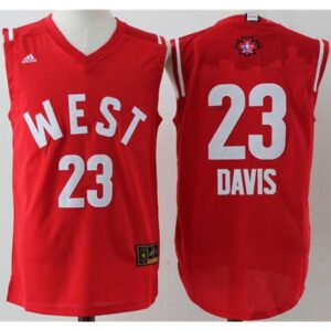 686448ddb48a2_1 Pelicans #23 Anthony Davis Red 2016 All Star Stitched NBA Jersey