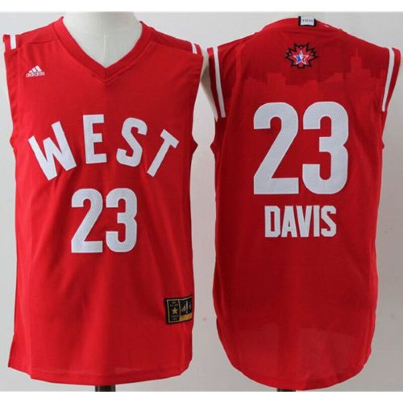686448ddb48a2_1 Pelicans #23 Anthony Davis Red 2016 All Star Stitched NBA Jersey