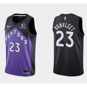 686448e13a65d_1 Men's Toronto Raptors #23 Fred Vanvleet Purple And Black Stitched NBA Jersey