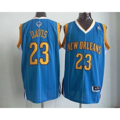 686448e834d4a_1 Revolution 30 Hornets #23 Anthony Davis Baby Blue Stitched NBA Jersey