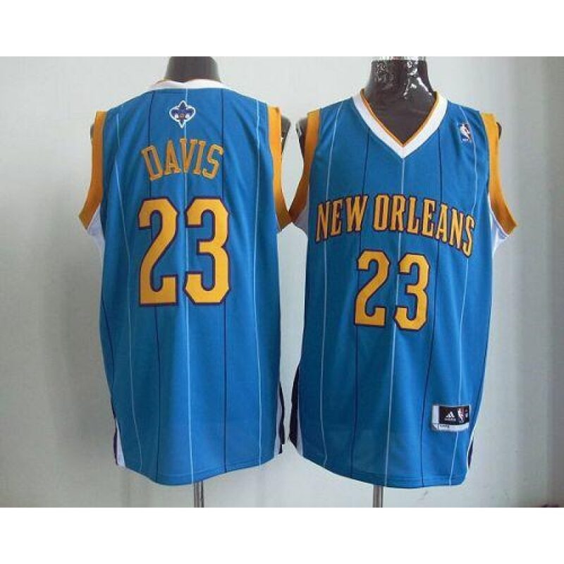 686448e834d4a_1 Revolution 30 Hornets #23 Anthony Davis Baby Blue Stitched NBA Jersey