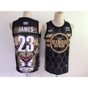 686448f9cb09d_1 Men's Los Angeles Lakers #23 LeBron James Black Stitched Jersey