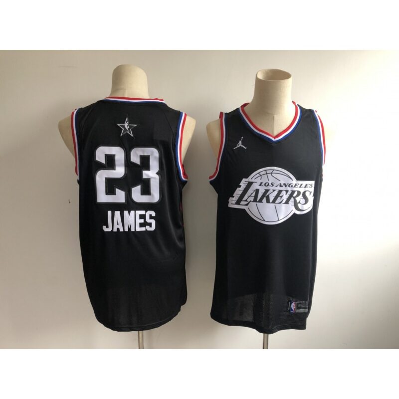 686449ea854b8_1 Men's Los Angeles Lakers #23 Lebron James Black 2019 NBA All Star Stitched NBA Jersey
