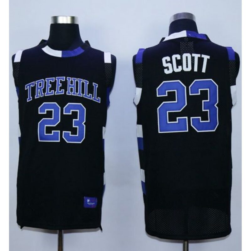 68644a1f89158_1 One Tree Hill Ravens #23 Nathan Scott Black Stitched Basketball Jersey