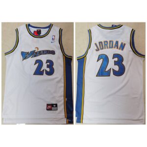 68644a268a28f_1 Men's Washington Wizards #23 Michael Jordan White Throwback Stitched Jersey
