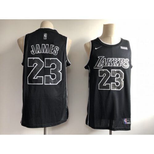 68644acb951e6_1 Men's Los Angeles Lakers #23 LeBron James Black 2018/19 Edition Swingman Stitched NBA Jersey