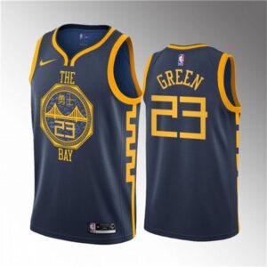 68644ae083e48_1 Men's Golden State Warriors #23 Draymond Green Navy 2018/19 Swingman Stitched Basketball Jersey