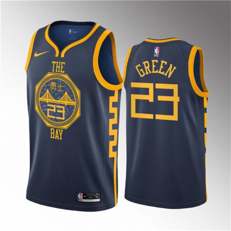 68644ae083e48_1 Men's Golden State Warriors #23 Draymond Green Navy 2018/19 Swingman Stitched Basketball Jersey