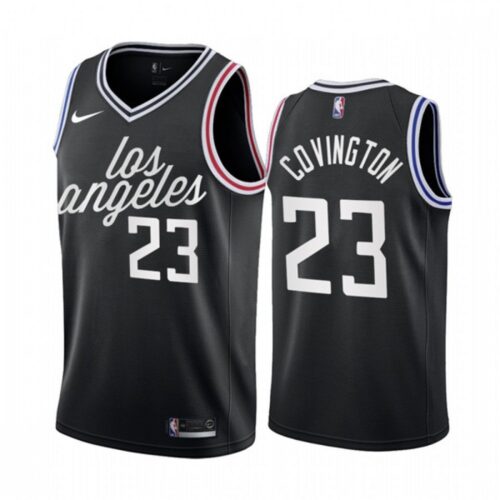 68644b12a6af4_1 Men's Los Angeles Clippers #23 Robert Covington 2022/23 Black City Edition Stitched Jersey