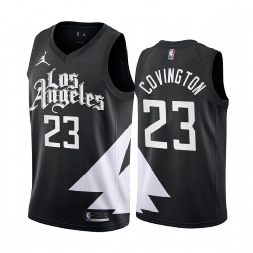 68644b1955c37_1 Men's Los Angeles Clippers #23 Robert Covington 2022/23 Black Statement Edition Stitched Jersey