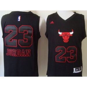68644b5c55968_1 Bulls #23 Michael Jordan Black New Fashion Stitched NBA Jersey