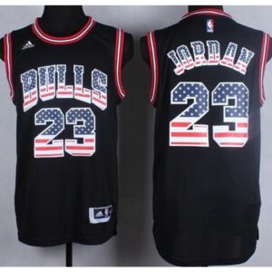 68644b635a483_1 Bulls #23 Michael Jordan Black USA Flag Fashion Stitched NBA Jersey