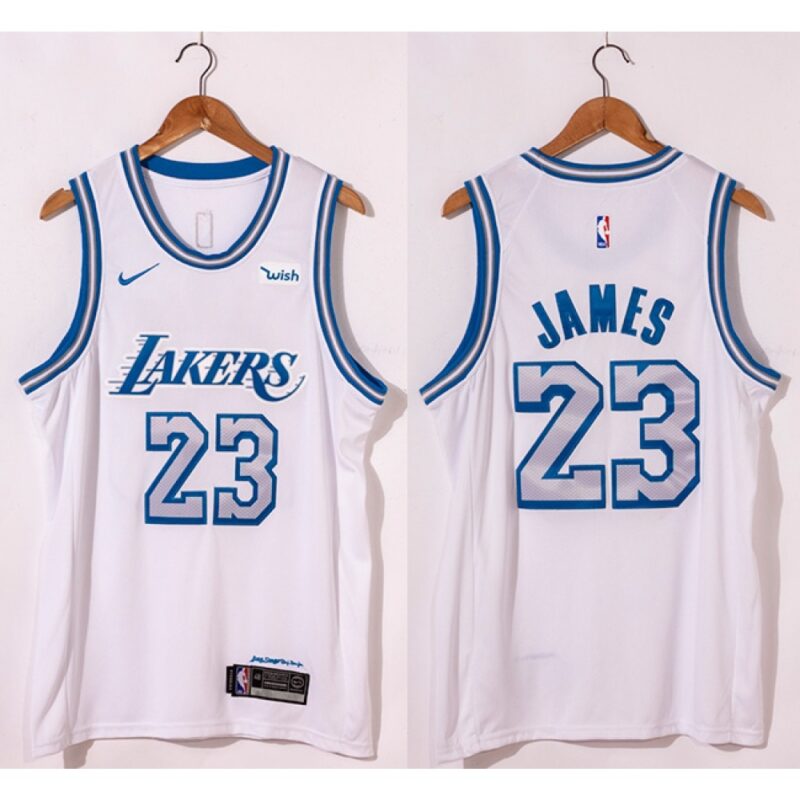 68644bfe4f0d5_1 Men's Los Angeles Lakers #23 LeBron James White City Edition New Blue Silver Logo 2020-21 Stitched Jersey