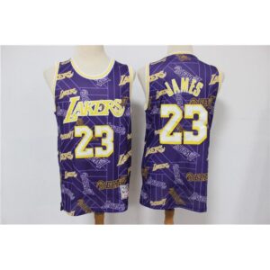 68644c0c64cae_1 Men's Los Angeles Lakers #23 LeBron James Purple Tear Up Pack Hardwood Classics Swingman Stitched Jersey