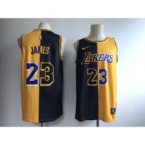 68644c1aa8a6d_1 Men's Los Angeles Lakers #23 Lebron James Black/Gold Fashion Swingman Stitched NBA Jersey
