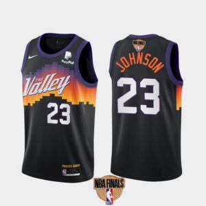 68644c5fc2f0b_1 Men's Phoenix Suns #23 Cameron Johnson 2021 Black NBA Finals City Edition Stitched Jersey