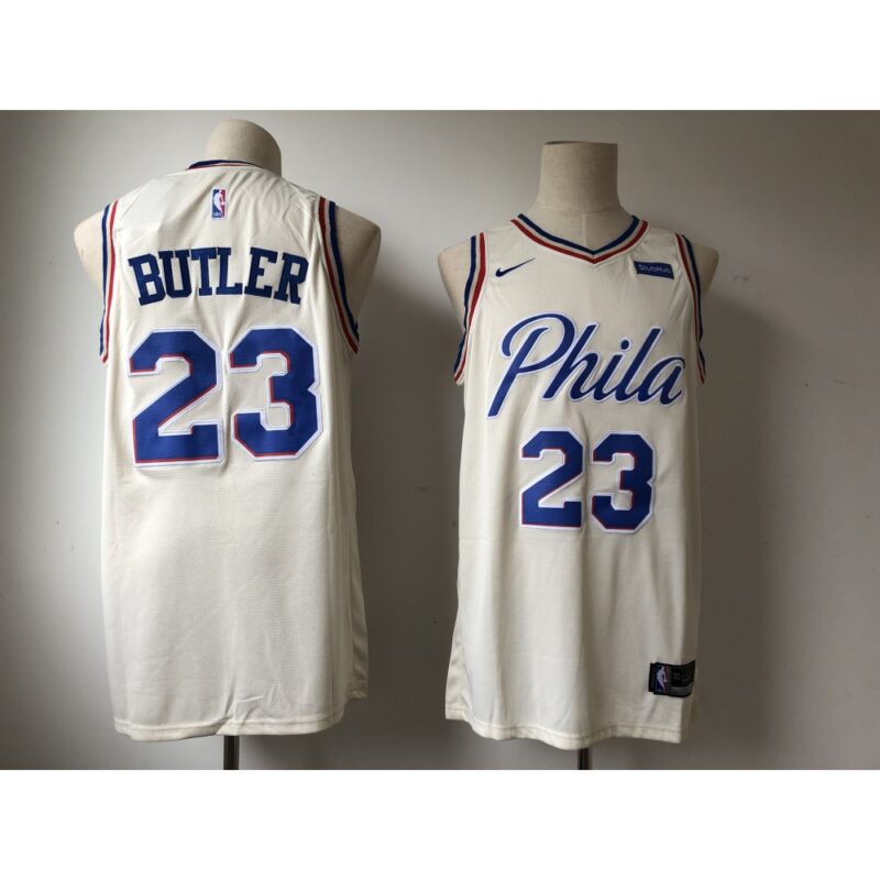 68644c829ffb7_1 Men's Philadelphia 76ers #23 Jimmy Butler Cream 2018/19 City Edition Swingman Stitched NBA Jersey