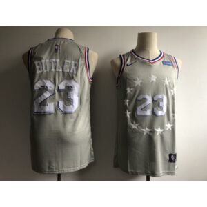 68644c86c3ab9_1 Men's Philadelphia 76ers #23 Jimmy Butler Gray 2018/19 City Edition Swingman Stitched NBA Jersey
