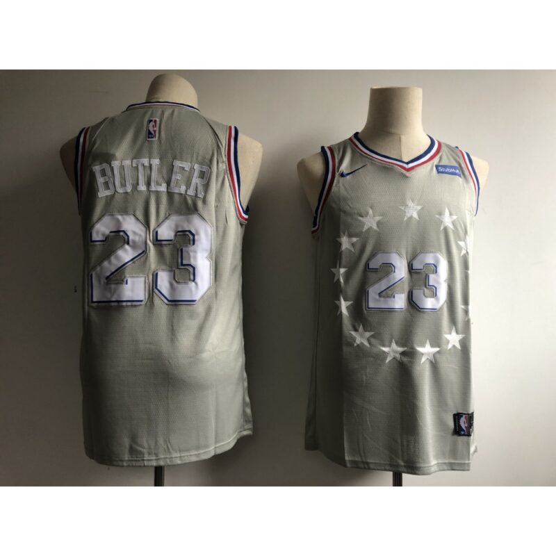 68644c86c3ab9_1 Men's Philadelphia 76ers #23 Jimmy Butler Gray 2018/19 City Edition Swingman Stitched NBA Jersey