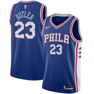 68644c8a7dffe_1 Men's Philadelphia 76ers #23 Jimmy Butler Royal Icon Edition Stitched Swingman Jersey