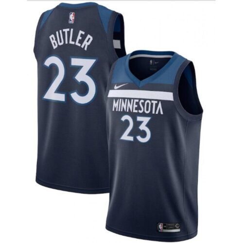 68644c9da05b0_1 Men's Minnesota Timberwolves #23 Jimmy Butler Navy Icon Edition Stitched Jersey